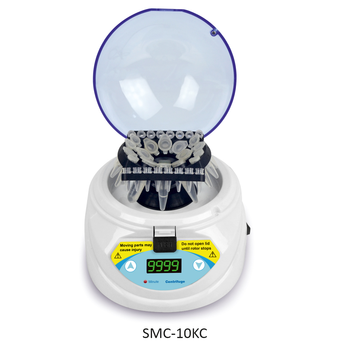 Mini Centrifuge 8x1.5/2.0ml, 8x0.5ml, 2x8x0.2ml strips. (With 0.5ml and 0.2ml tube adapter)